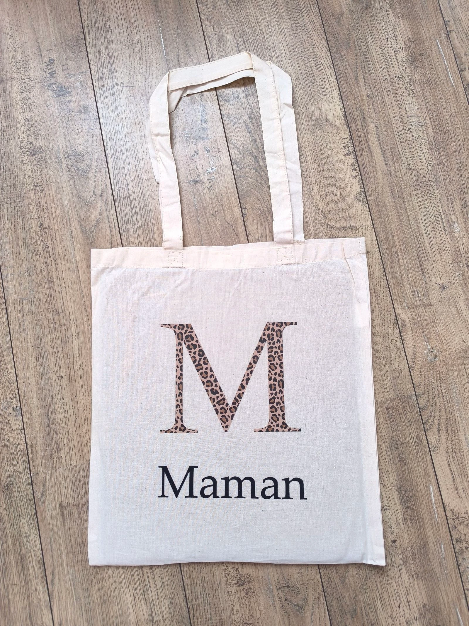 Tote bag M maman léopard 